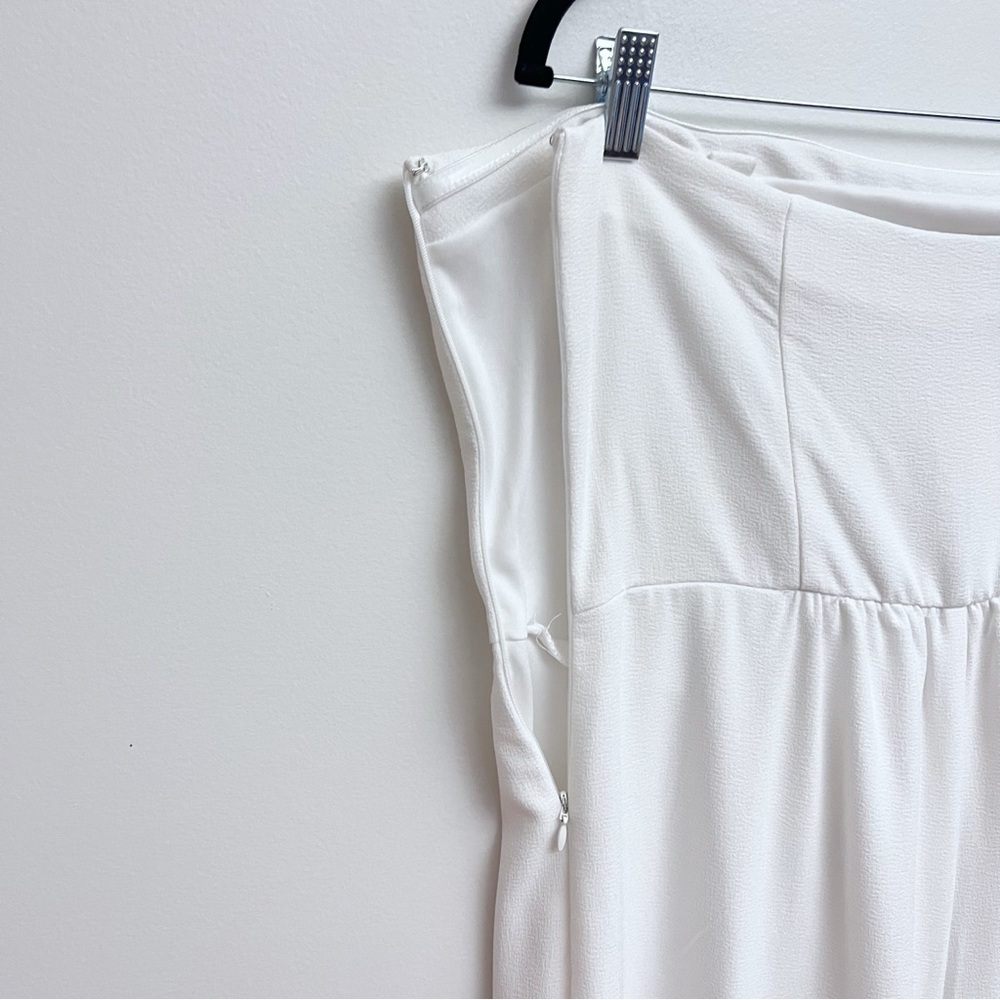 Wild Fable Lightweight White Wide Leg Strapless Tube Jumpsuit - Picture 8 of 14